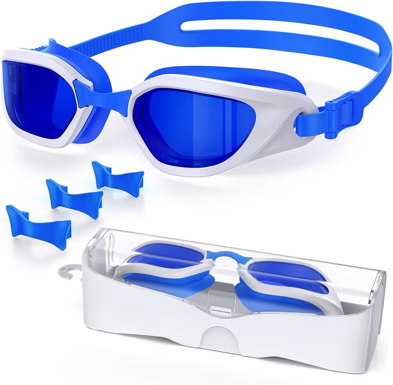 Vegemono Swim Goggles, Unisex Adult Swimming Goggles Anti Fog Anti UV No Leakage Wide View for Men Women Youth - Image 1